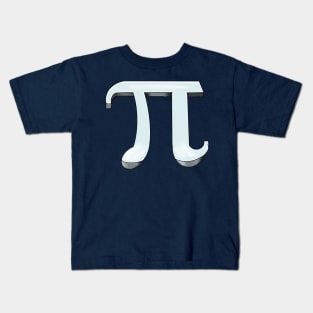 Pi - physics mathematics- mathematical constant in 3d Kids T-Shirt